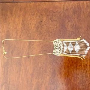 Stella & dot gold beaded necklace great condition